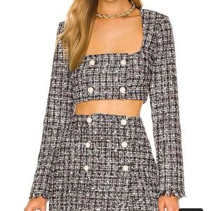 Majorelle Bia Bolero Top in Candy Shop Tweed